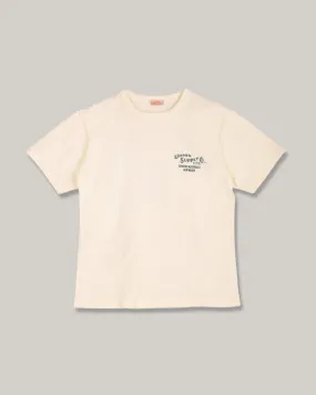 Slim fit clothing UNION SUPPLY LOGO TEE - OFF WHITE