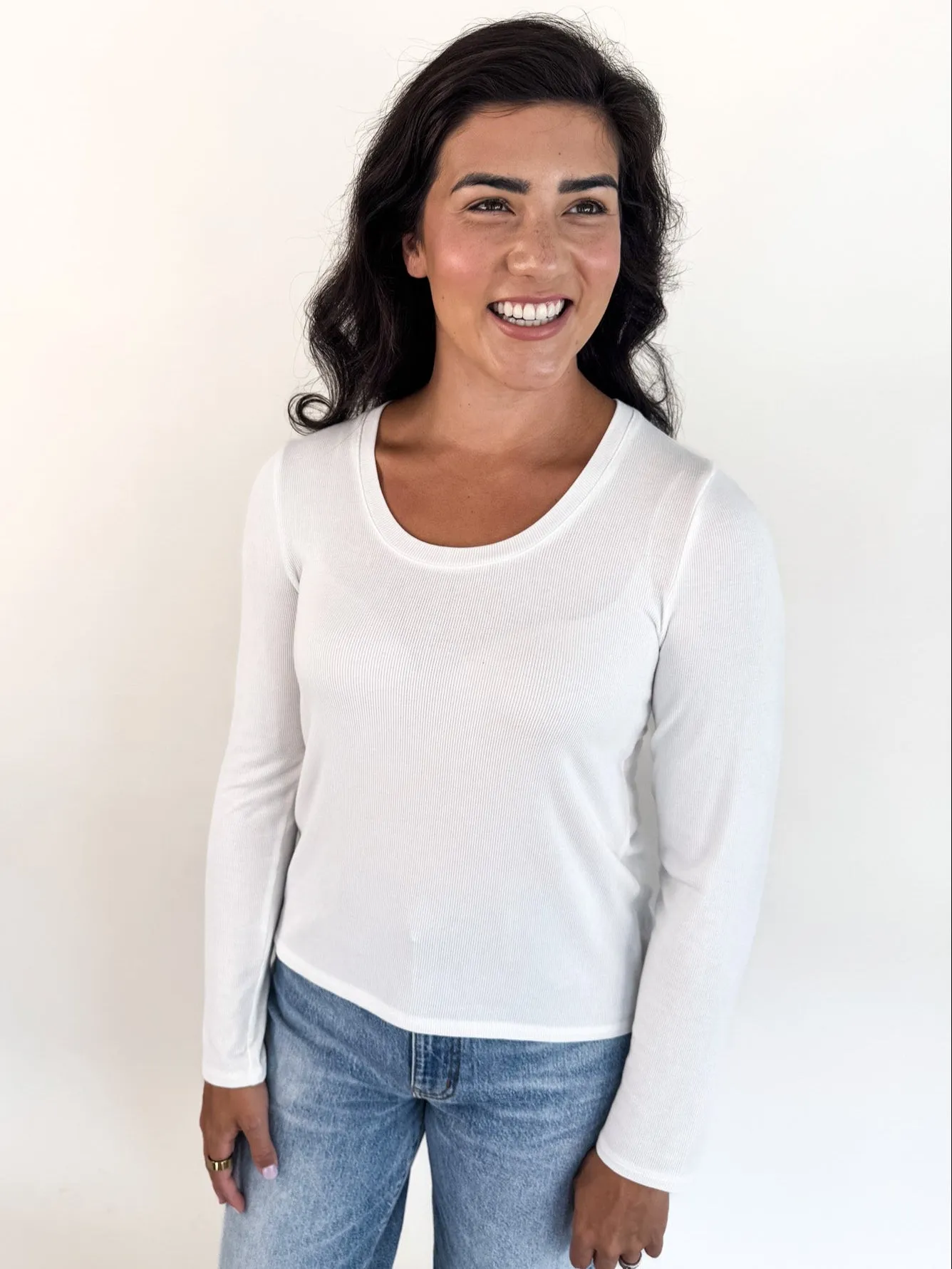 Lauren Long Sleeve- White Rural related