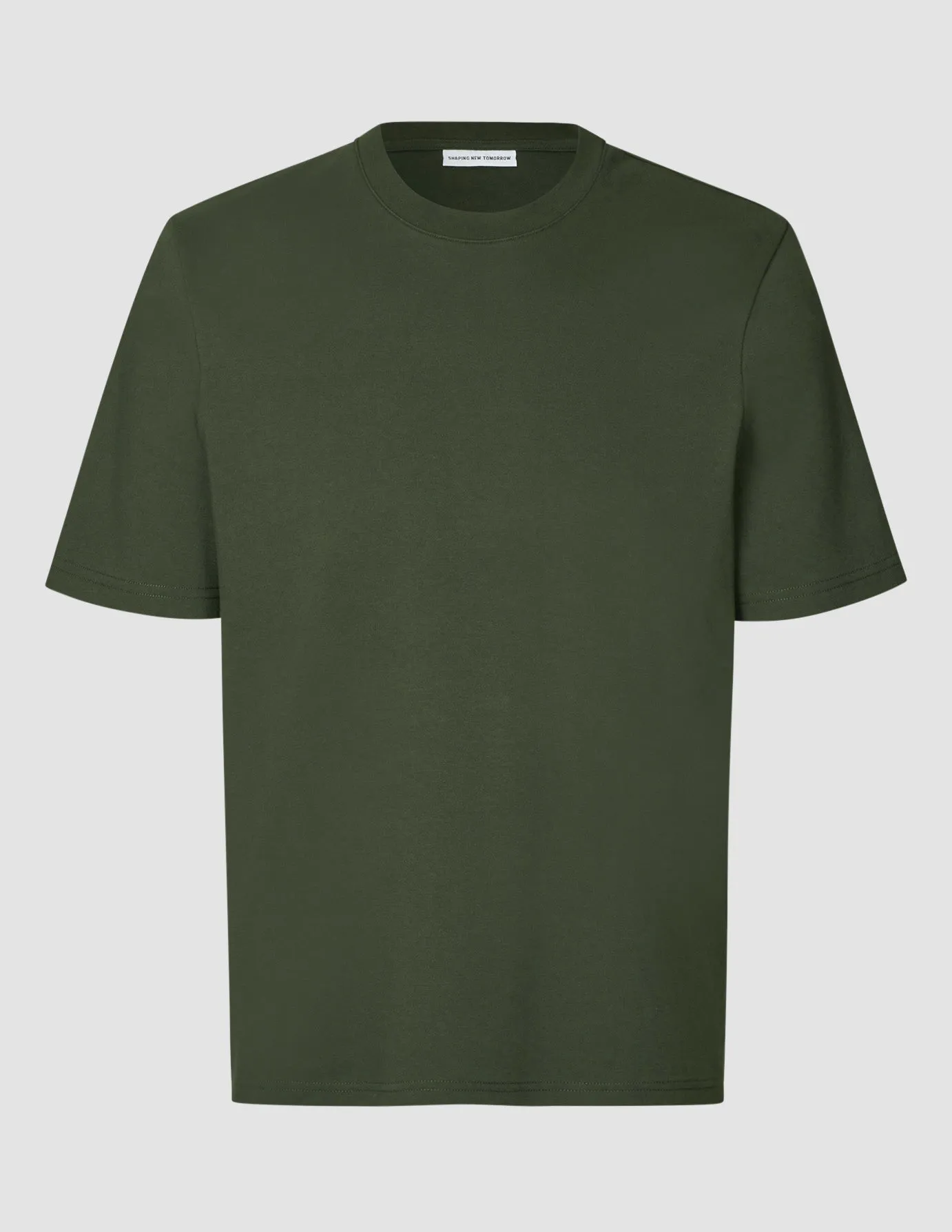 Heavy Box Fit T-shirt Green Night Anti Pilling Finish
