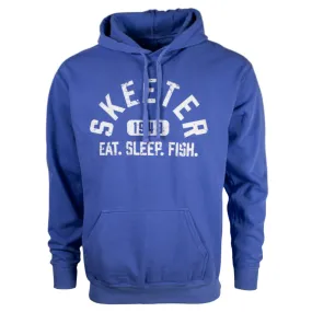 Skeeter Flo Blue Comfort Colors Hoodie Flatlock Seams