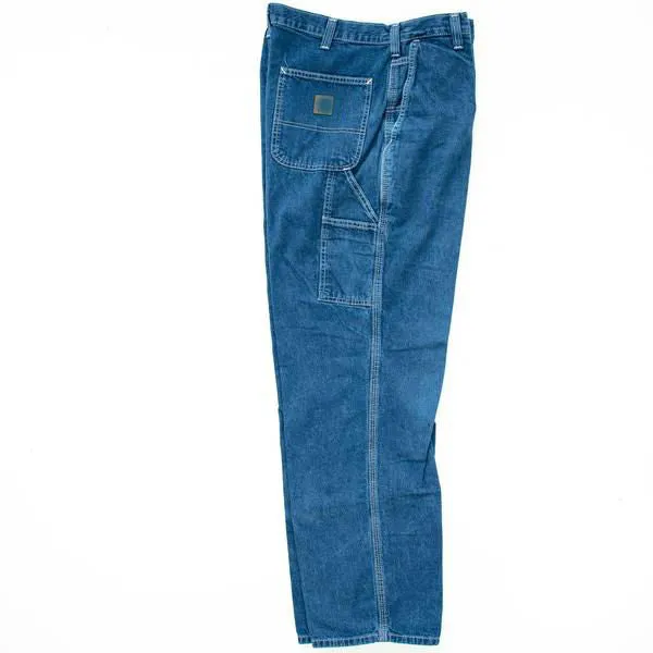 Contemporary Vibe Natural Look Used Brand Name Denim Work Dungaree