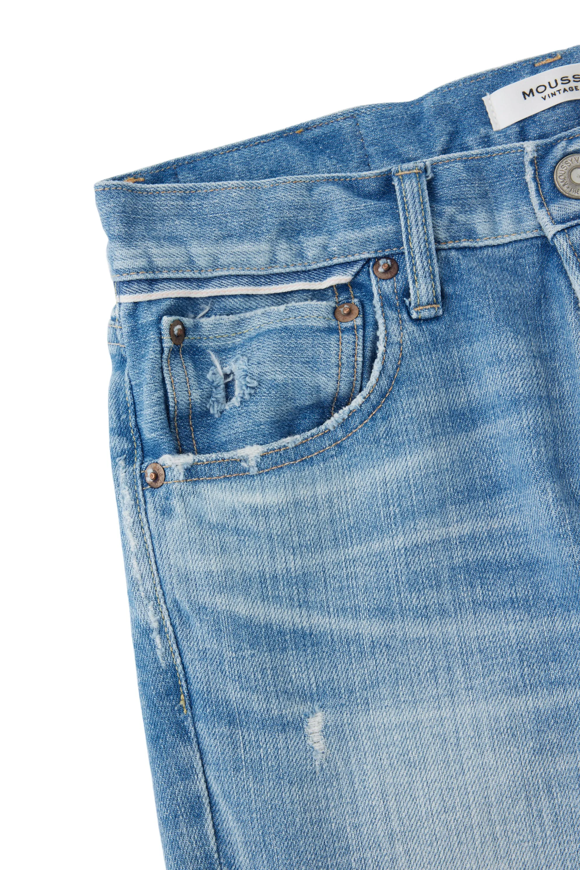 Vintage Wash Moussy Denim Lenox Skinny in Blue