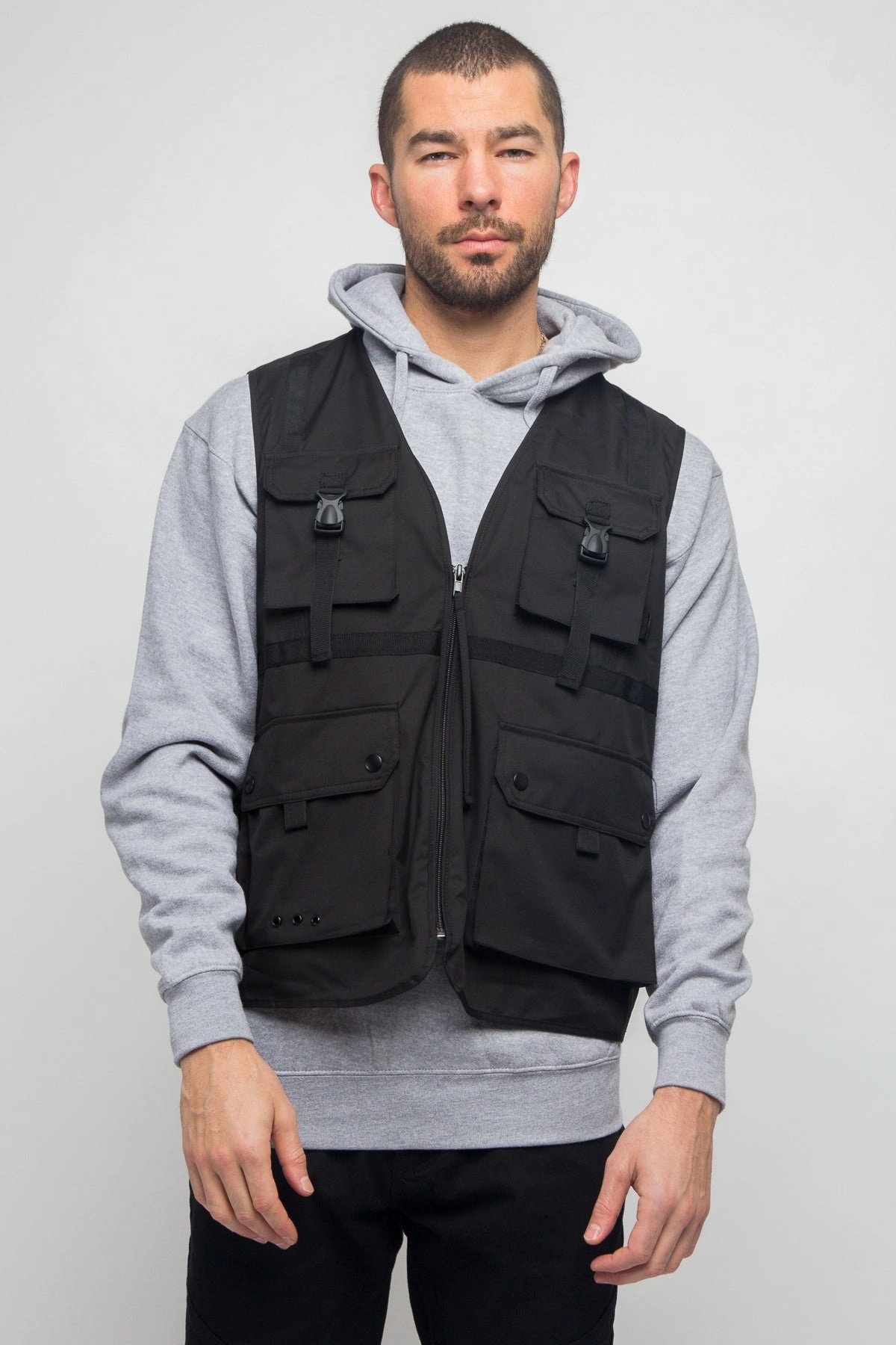 Anti Static Lining Utility Buckled Pocket Vest