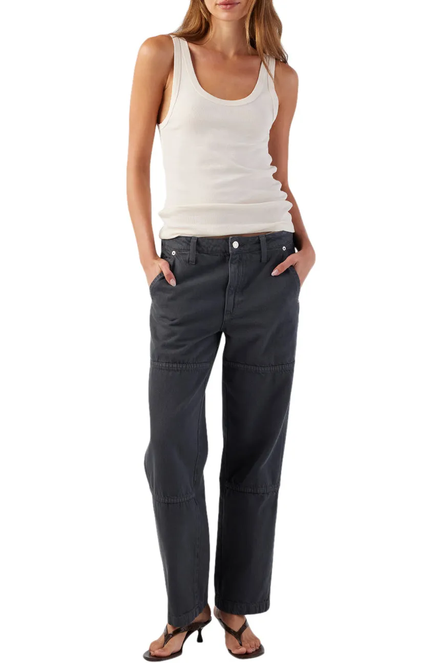 Flex Wear Basic Look AMO Denim Billie Field Pants in Pewter