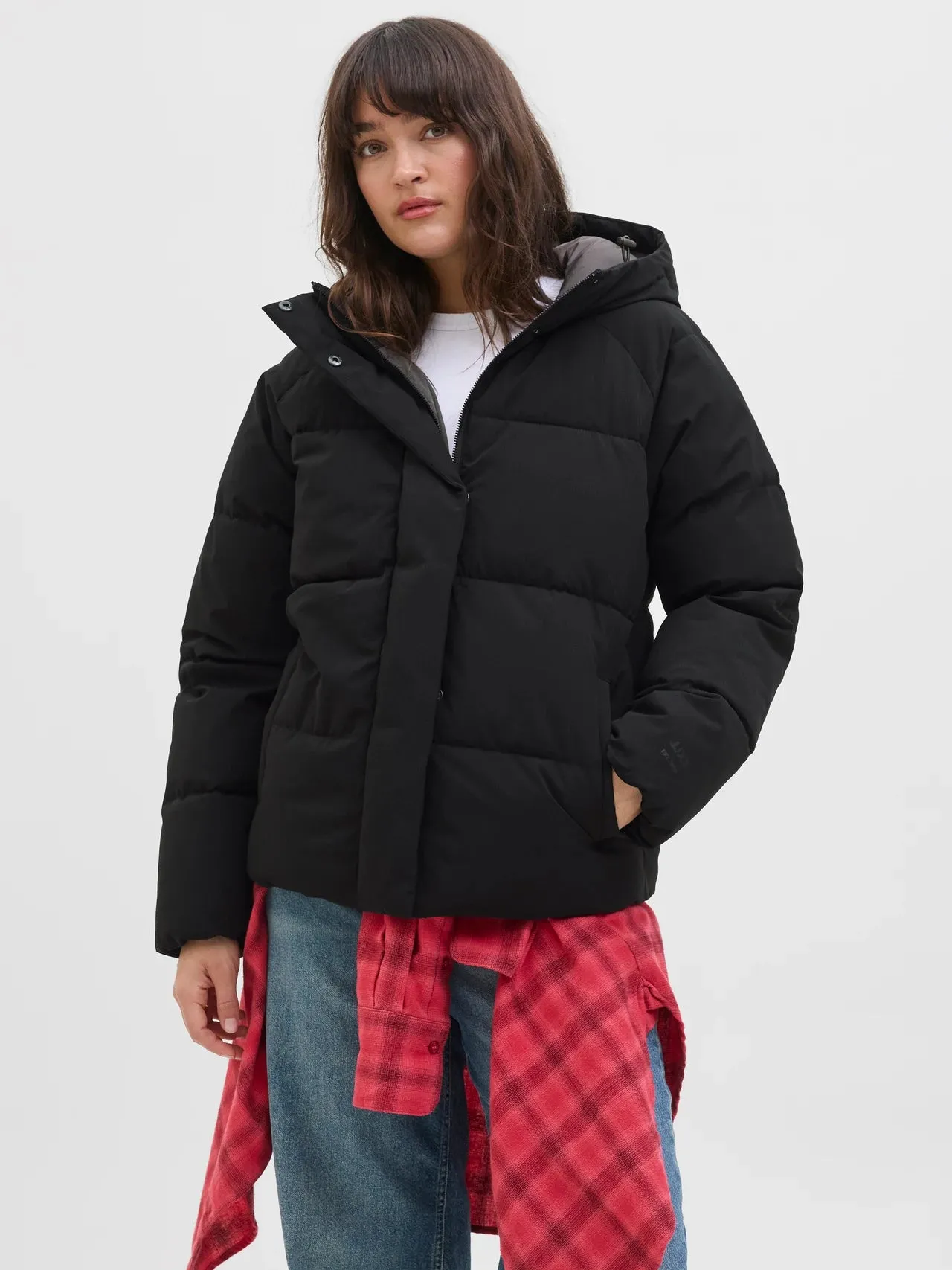 Convertible Collar Puffer Jacket