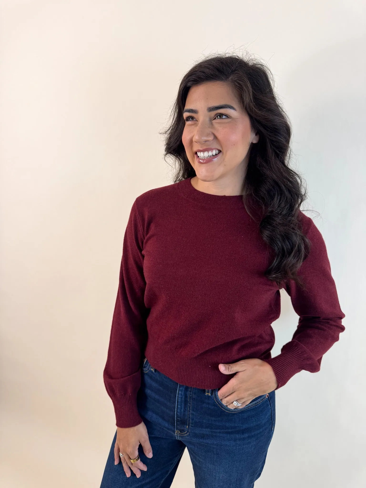 Vana Crewneck Lightweight Sweater Eco Friendly Knitwear Active Fit