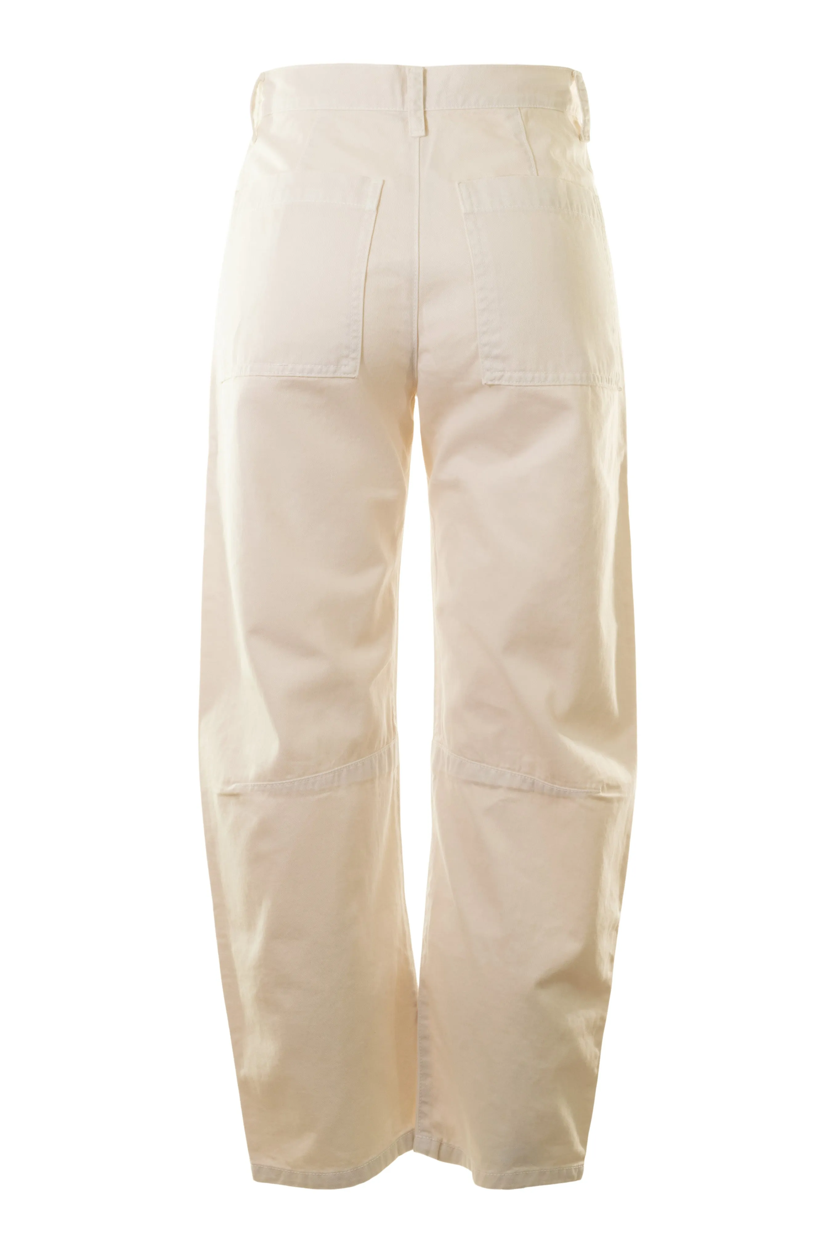 QuickReleaseFastenings Chill Comfort Fit Velvet Brylie Utility Twill Pants in Bisque