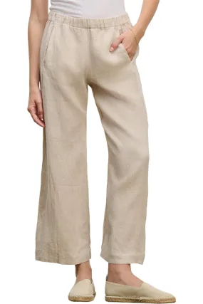 Velvet Lola Woven Linen Pant Office Friendly Comfortable Stretch