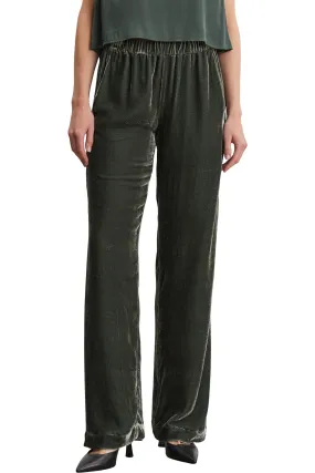 Side zipper Slim wear Velvet Sorine Silk Velvet Pants