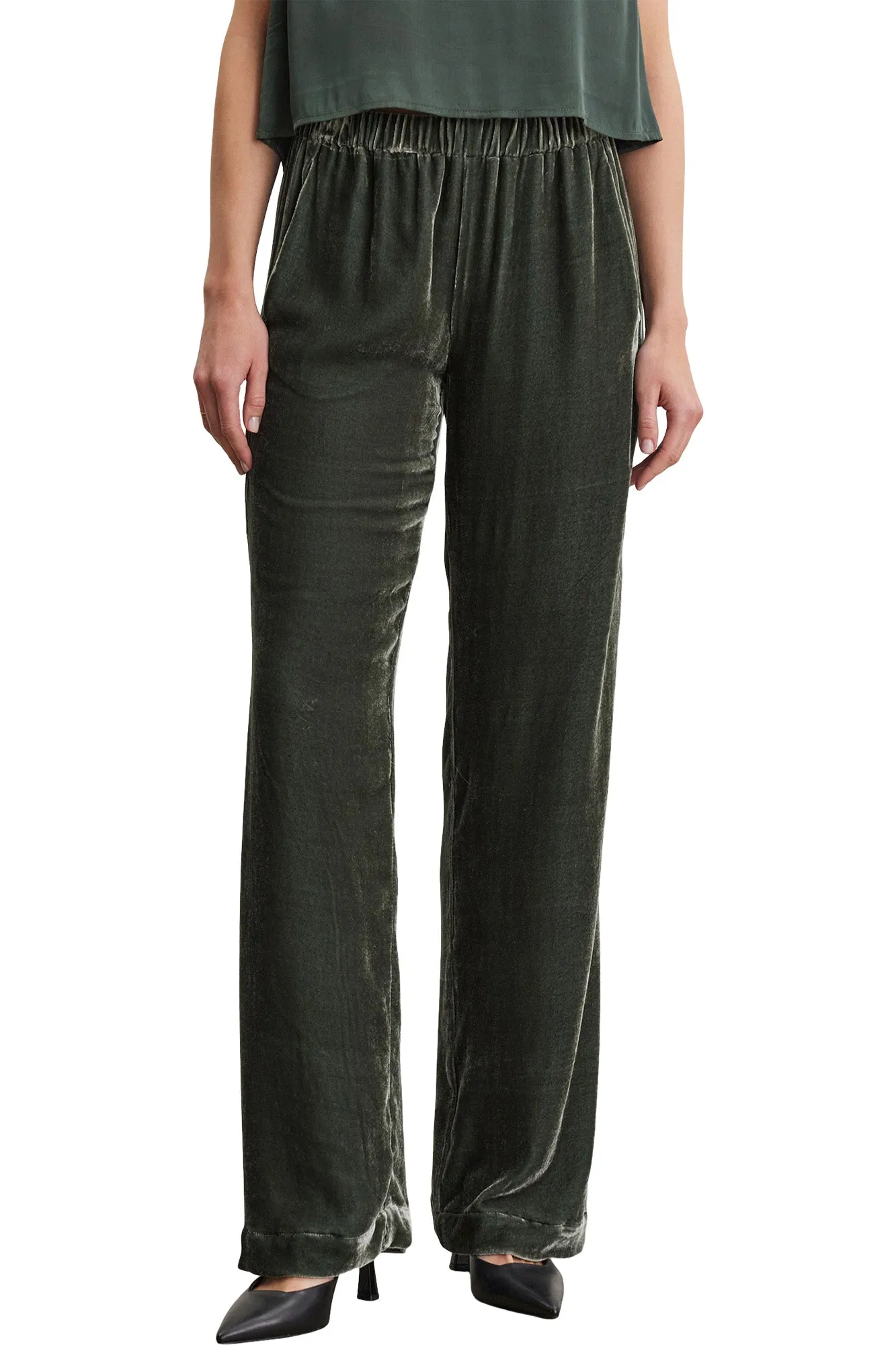 Velvet Sorine Silk Velvet Pants Rest Easy MultiPocket