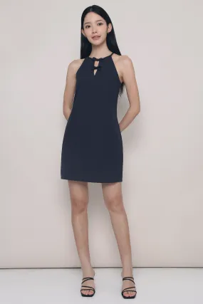 Live Soft Aurora Bow Dress Navy