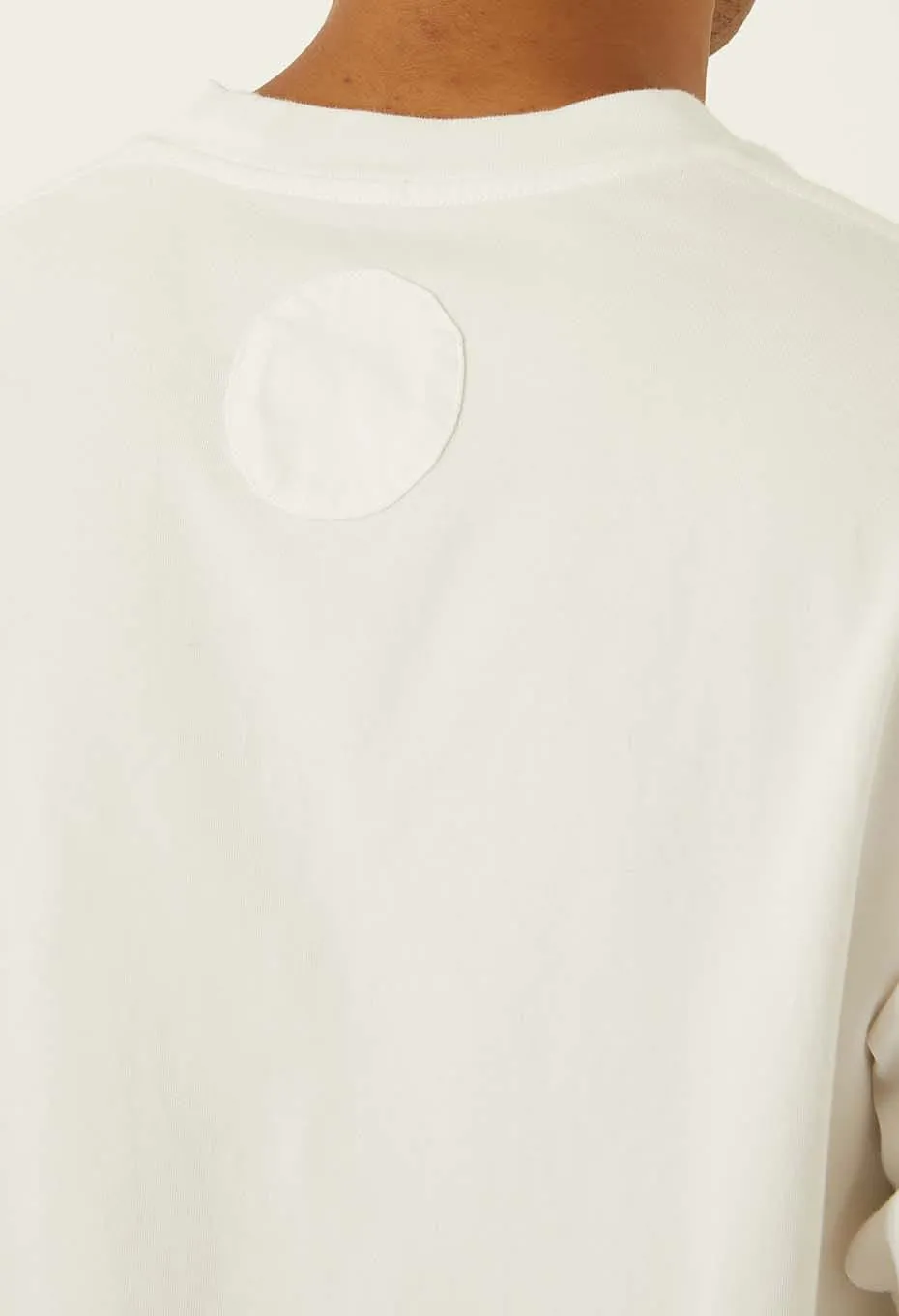 BLUE BLUE JAPAN KNITTED ORGANIC COTTON HIGH GUAGE SLUB SS TEE - WHITE Cozy And Warm Everyday Wear