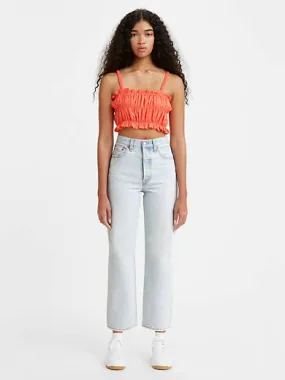 Levi's Ribcage Straight Ankle- Ojai Shore Anywhere Fit Traveler Gear Sustainable