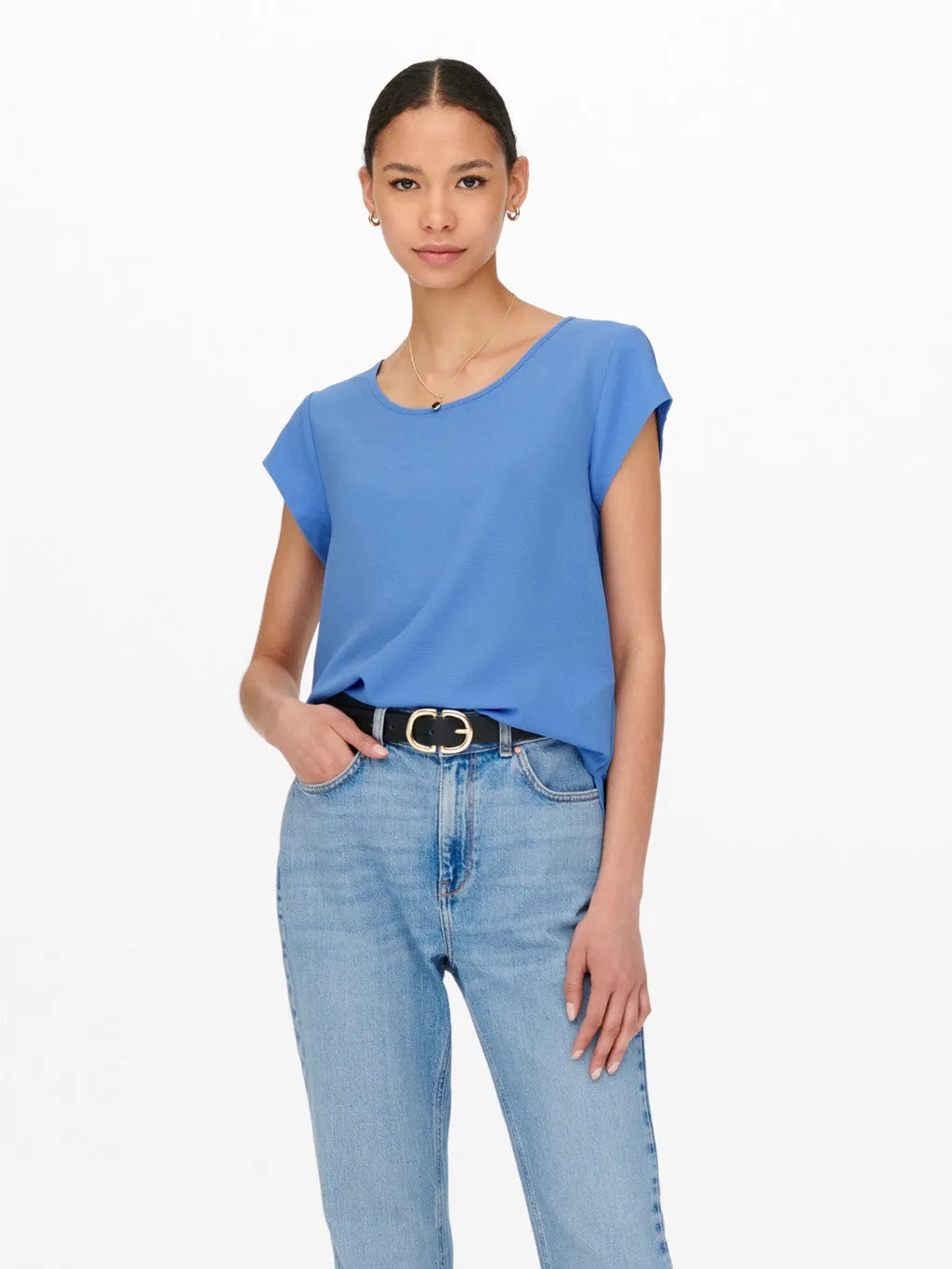 Vic Colour Top AllPurpose Design Flexible Neckline