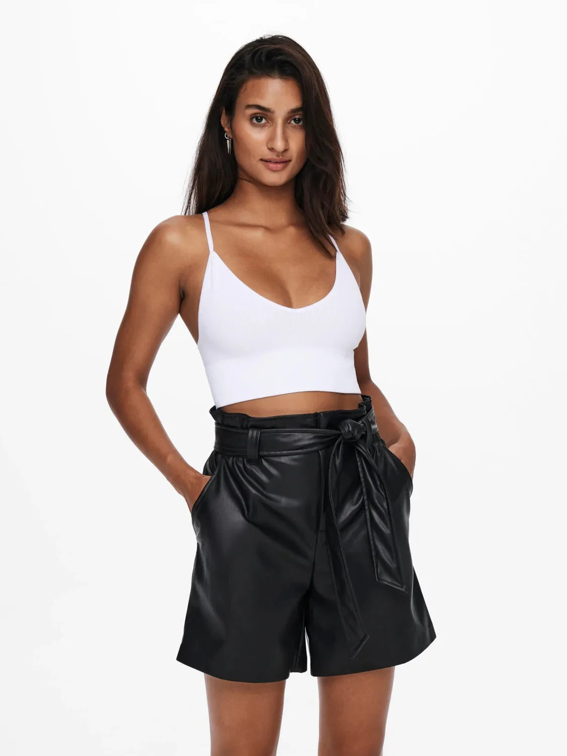 ThermalRegulationLayer Vicky Ribbed Seamless V-Neck top