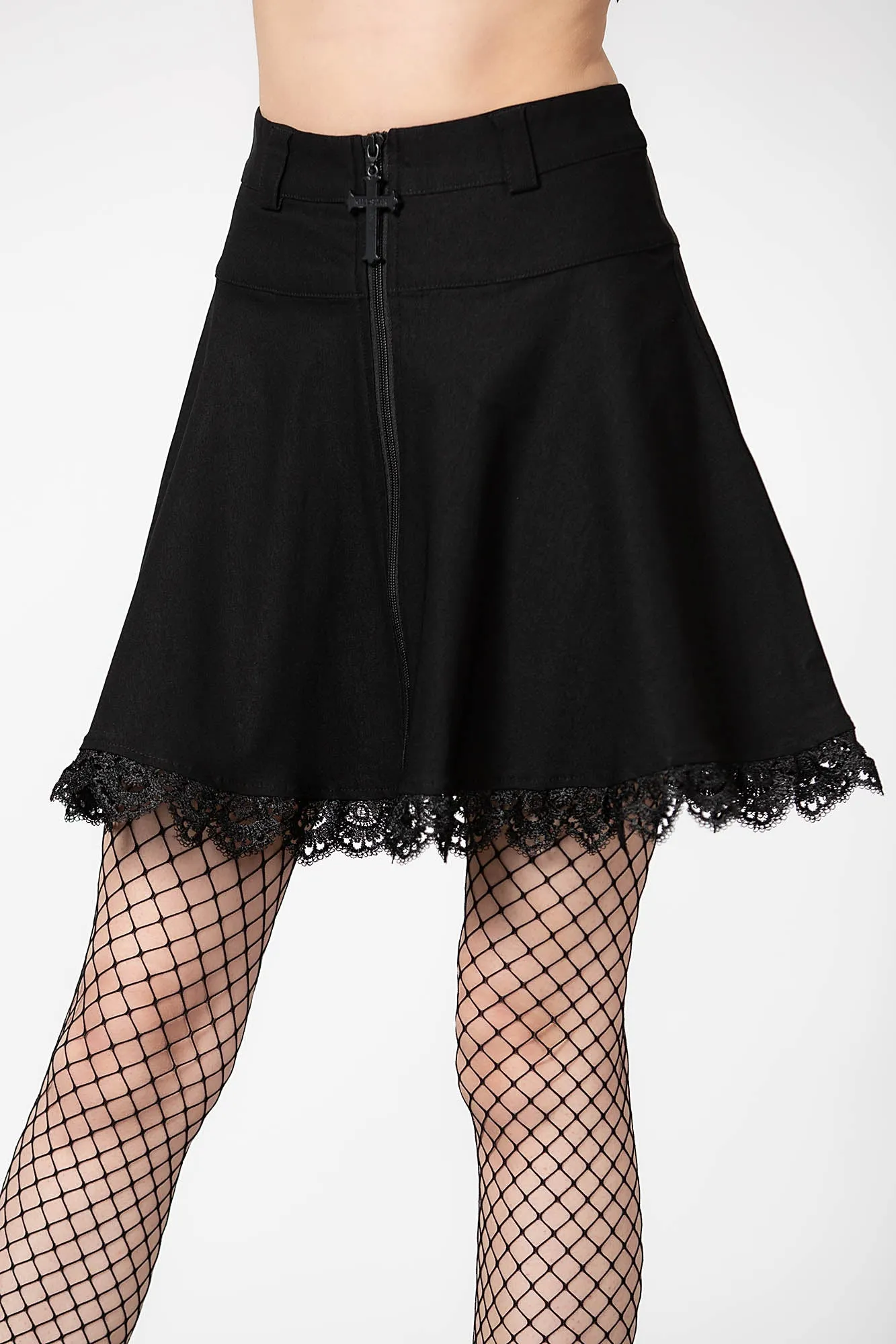 Moisture Wicking Textile Inverted Pleats Viktoria Mini Skirt