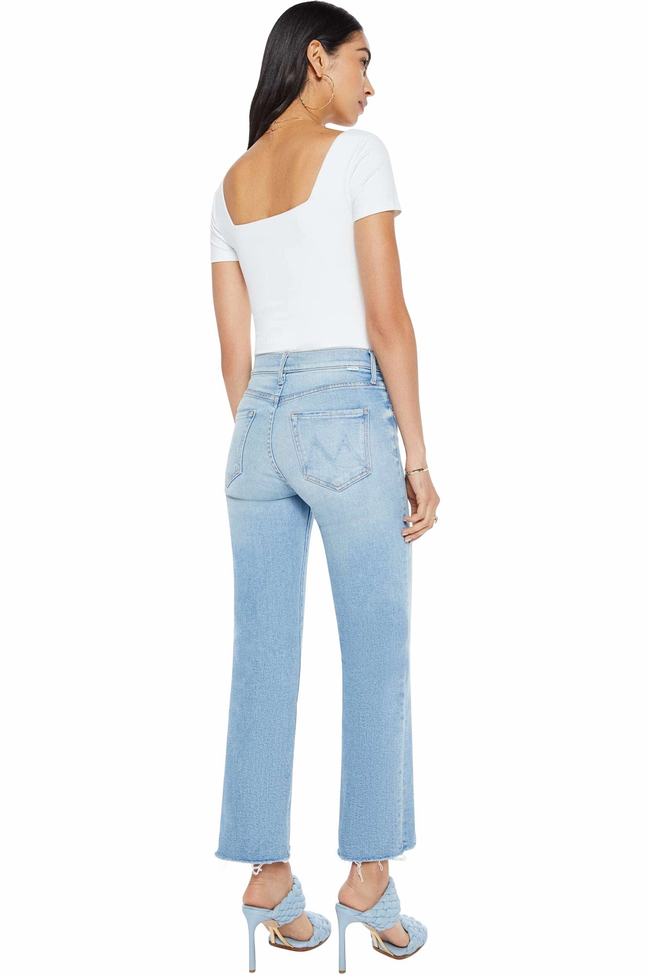 Heavyweight Denim Earthy Music Event MOTHER Denim Kick It Ankle Fray in Can You Dig It?