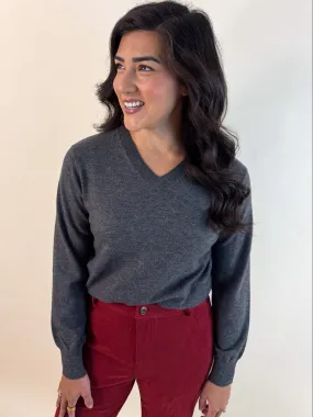 Layering Knit Von V-Neck Lightweight Sweater