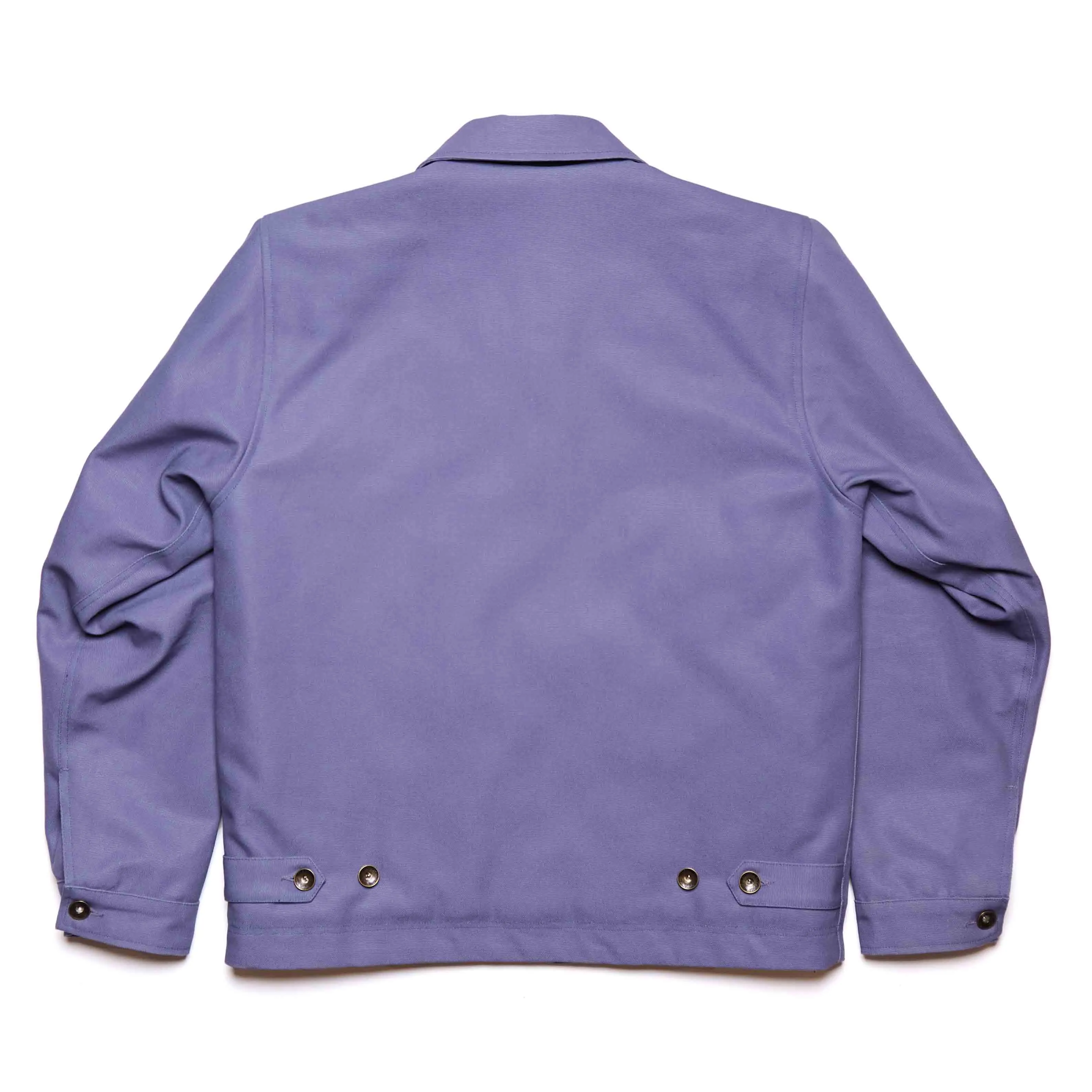 Lined Mechanic's Jacket - Blue Violet Canvas Wind Protection Soft Cover