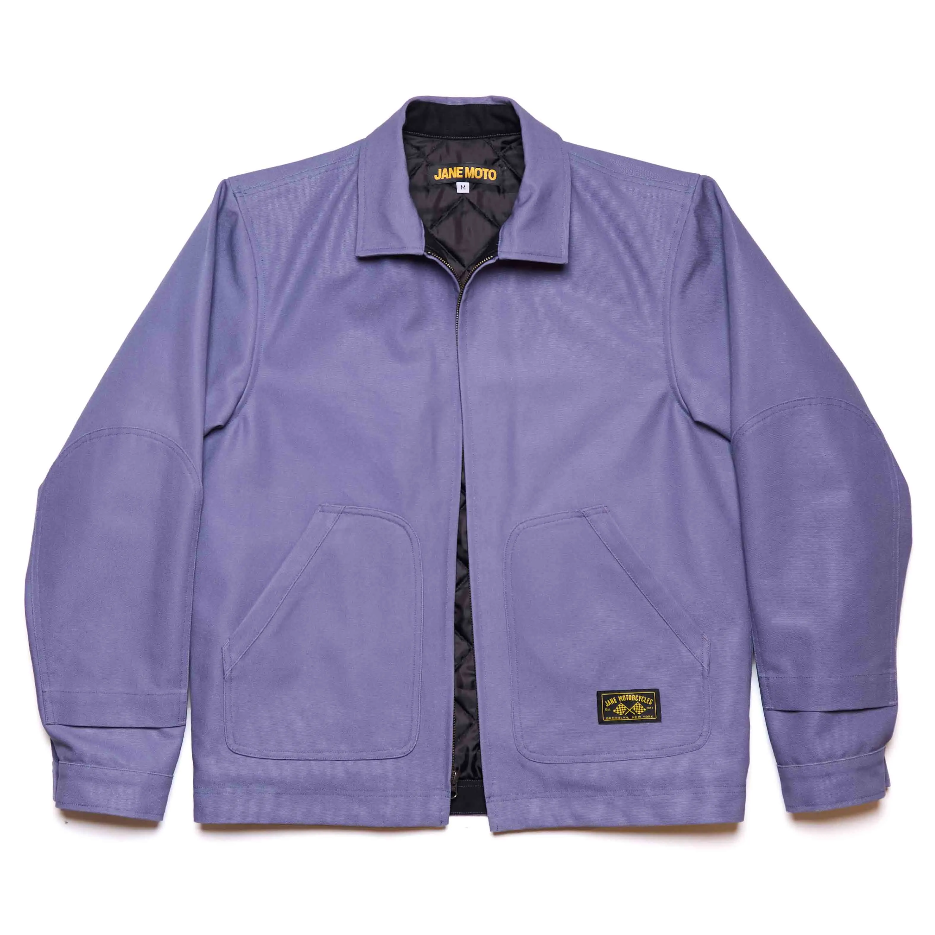 Stain Proof Neutral Fit Design Lined Mechanic's Jacket - Blue Violet Canvas