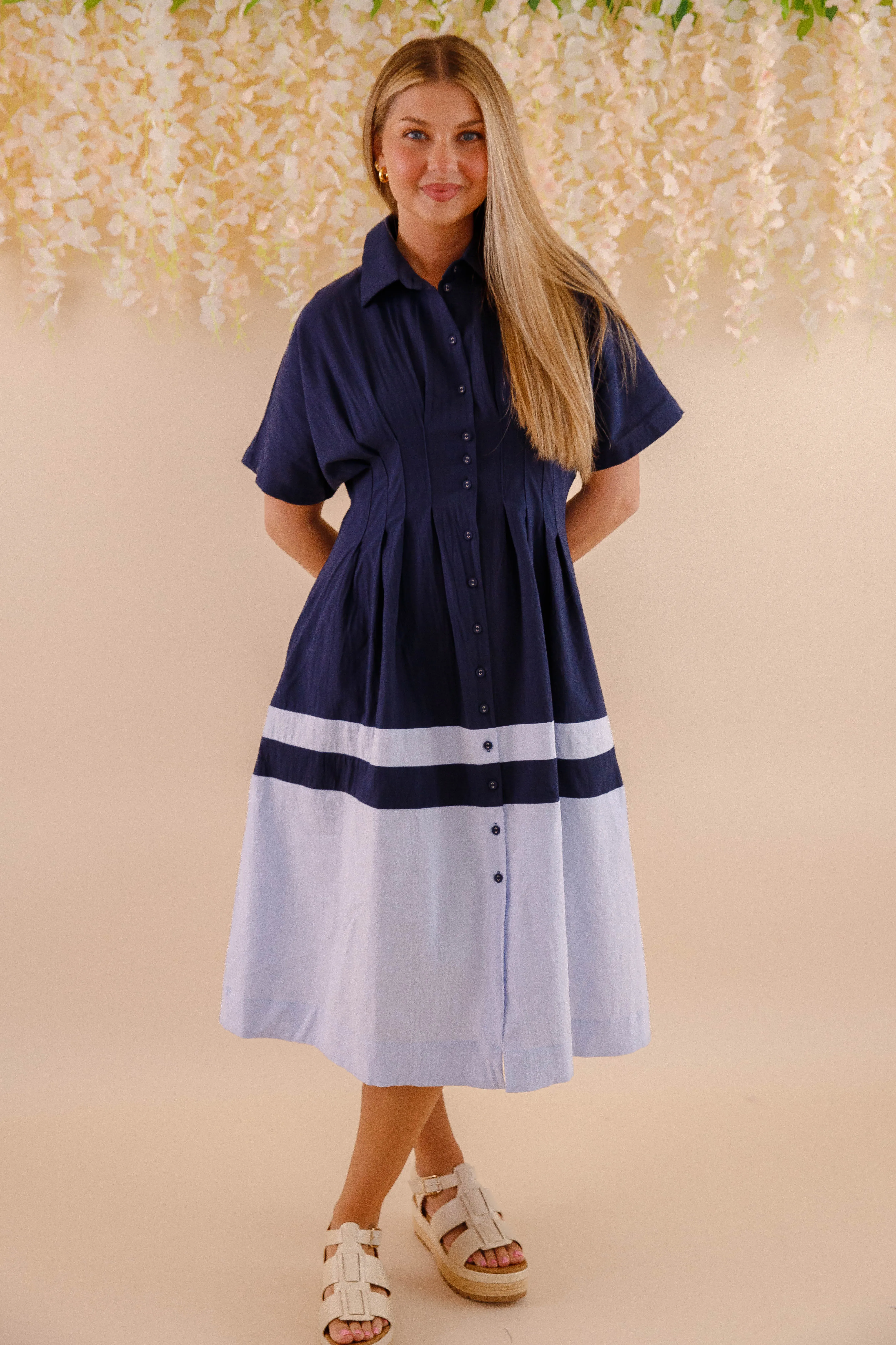 Relaxed-fit gown Waves Of Bliss Midi Dress