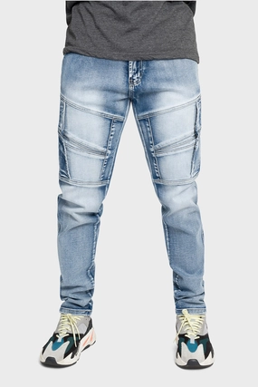 ReinforcedHemline Essential Comfort Moto Ribbed Skinny Denim Jeans