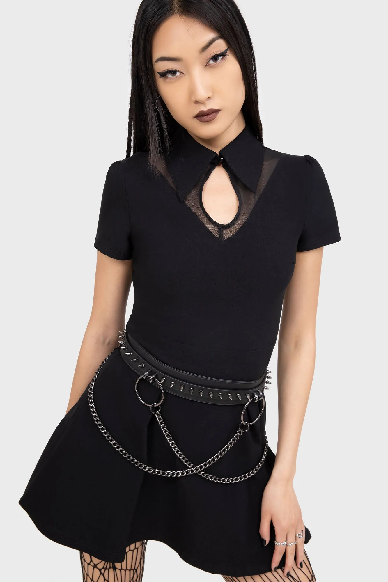 Layering Fit Flowy Layers Wept Inside Mini Dress