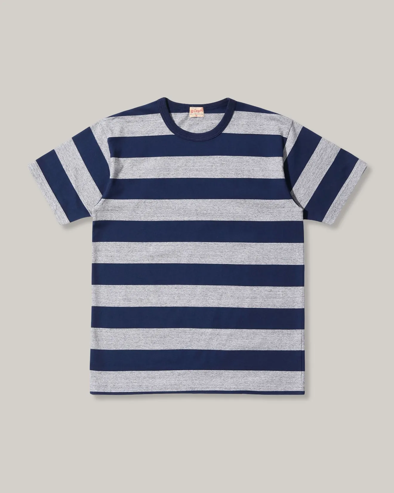WHITESVILLE BORDER T-SHIRT - NAVY Summer Fashion Easy Comfort