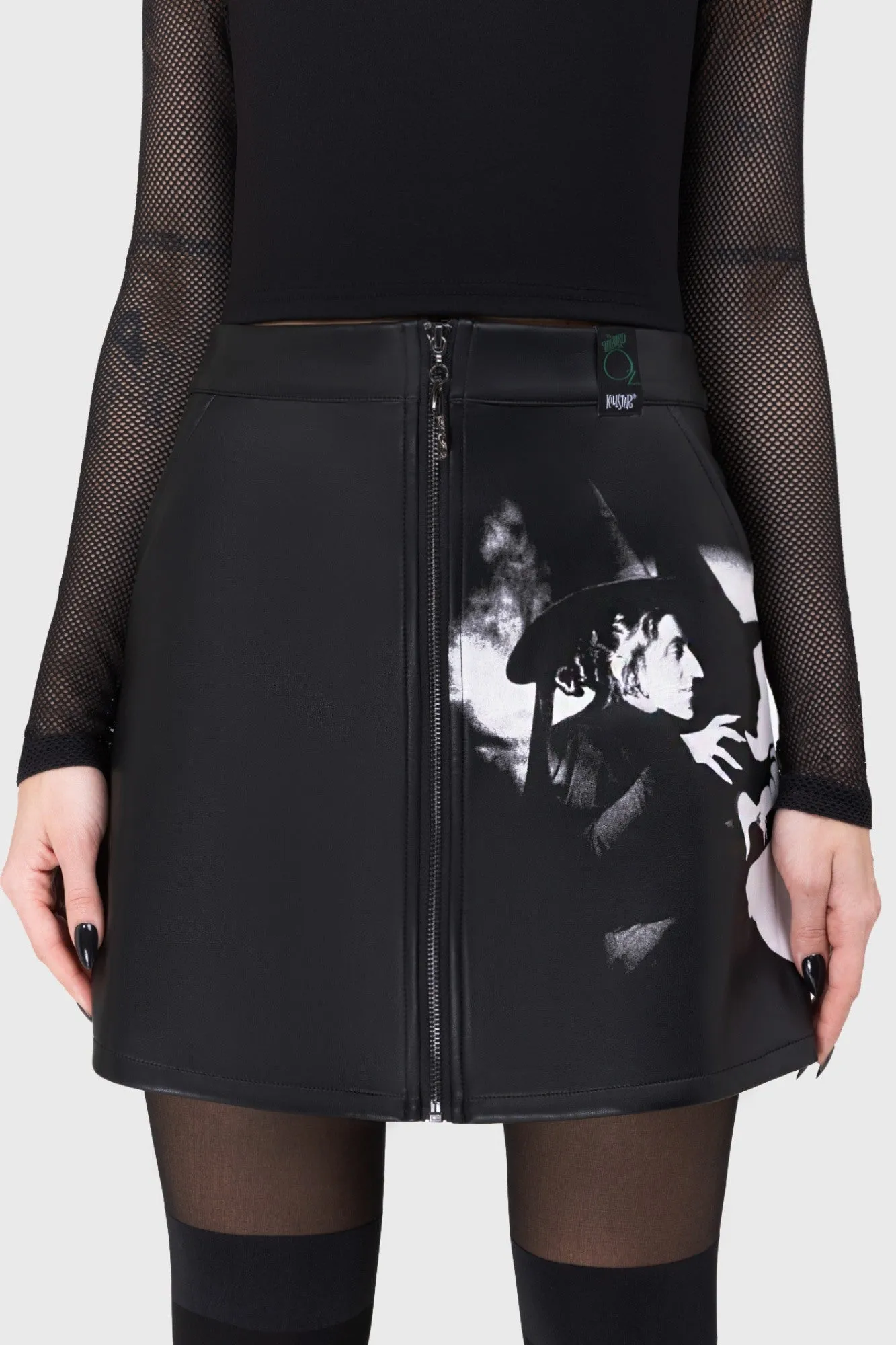 Neat Style Crisp Finish Witch Please Mini Skirt