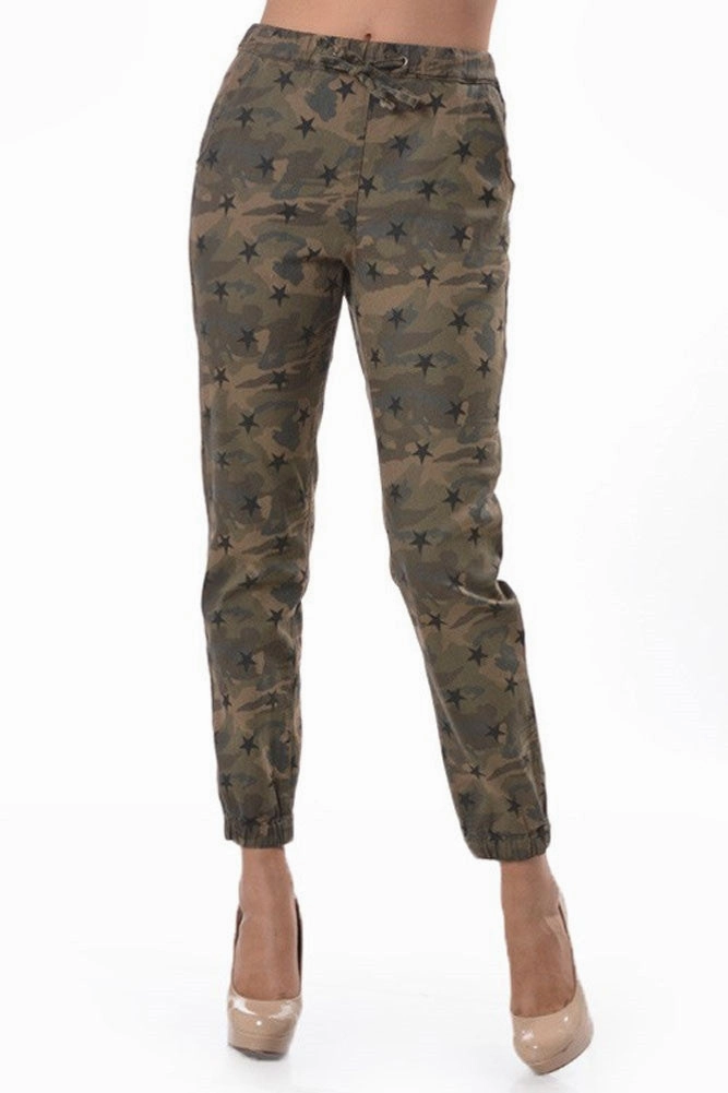 Chill Wear Mesh Panel Women's Star Print Jogger Pants