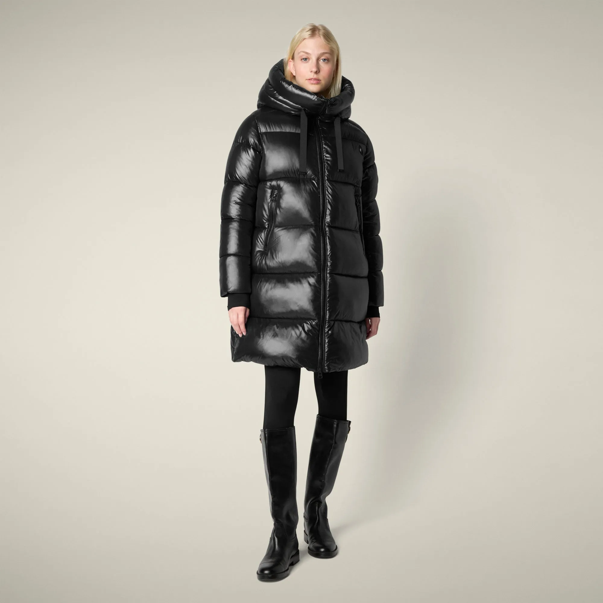 Women's Animal free puffer coat Isabel in black Lightweight Comfort