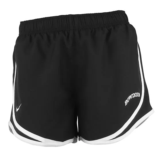 Women's Black Tempo Short with White Trim from Nike Linen shorts Camouflage Style
