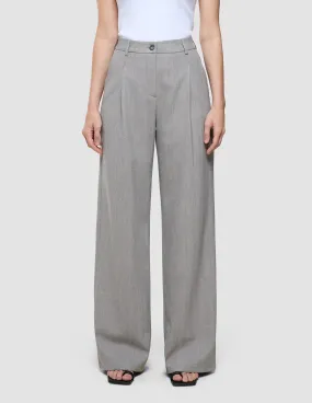 SecureCargoPockets Minimal Fit Women's Serene Pants Wide Tapestry Herringbone