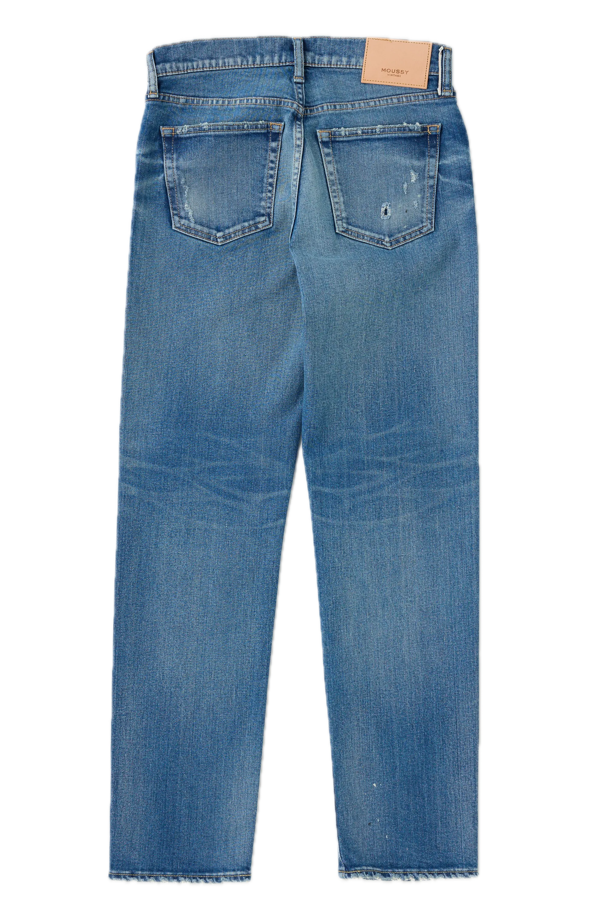 Moussy Denim Bridgeville Slim Straight in Blue Utility Style Chill Mode