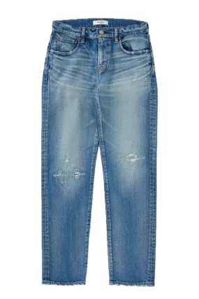 Office Wear Chill Outfit Date Night Chic Comfort Moussy Denim Bridgeville Slim Straight in Blue