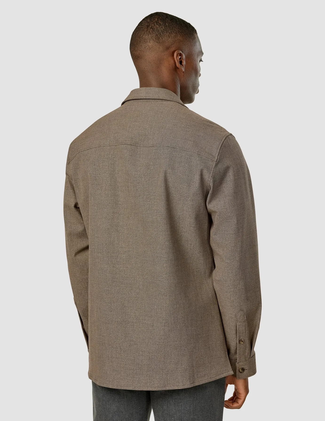 Essential Overshirt Almond Breathable fabric