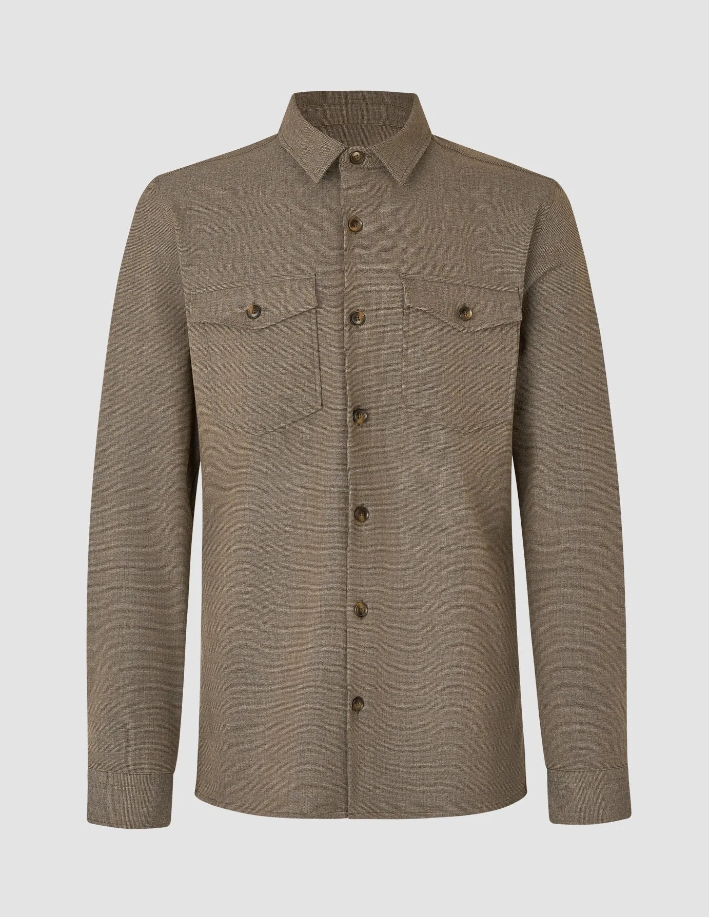 Essential Overshirt Almond Military Inspired