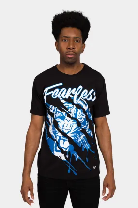 Tagless Neckline Design QuickRelease Fearless Tiger Claw T-Shirt