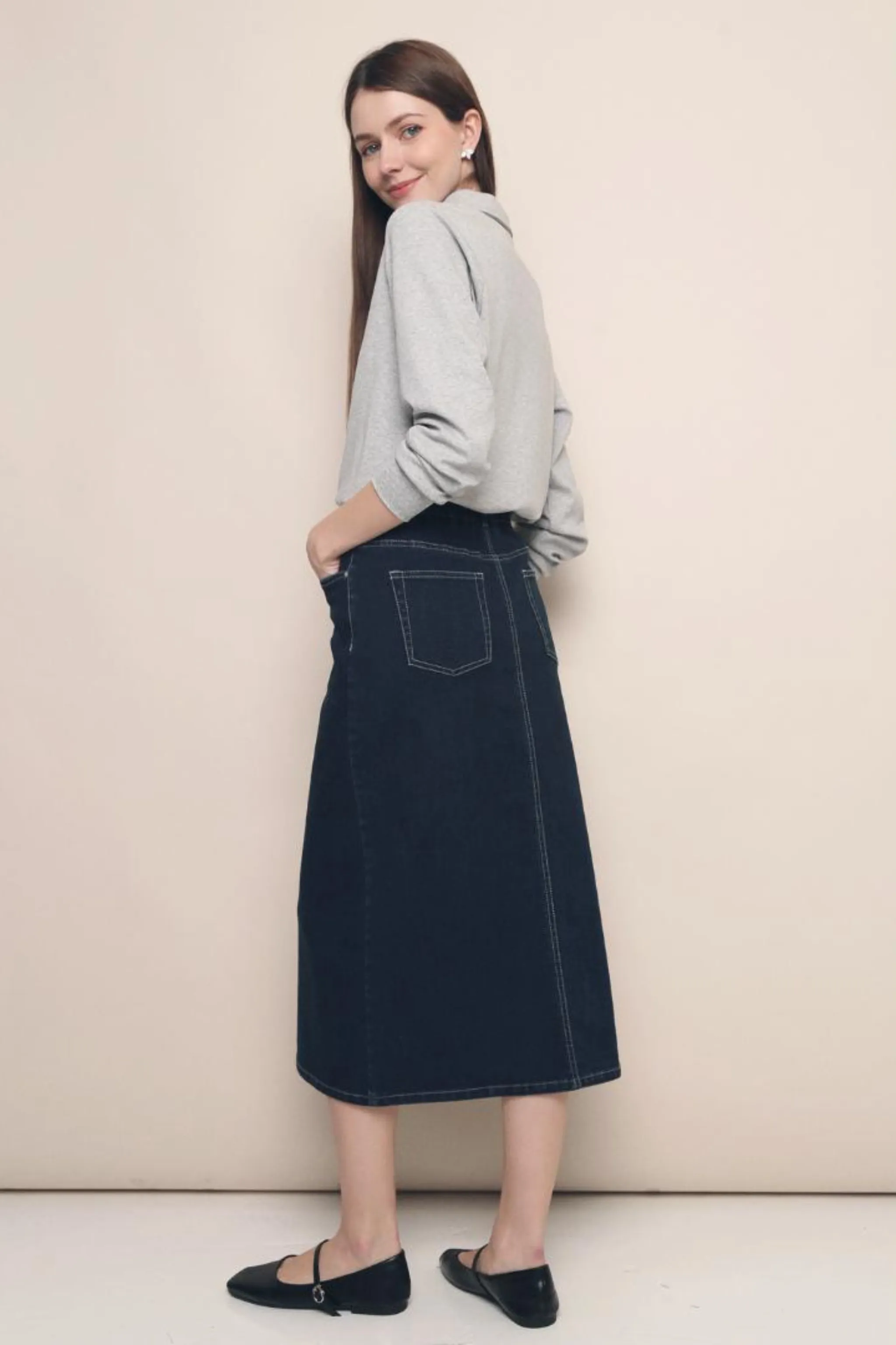 Smooth Zipper Integration Cool Fabric Yeva Polo Sweater Grey