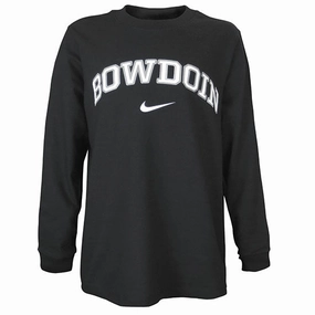 Button up Cuffed edge Youth Bowdoin Core Long-Sleeved Tee from Nike