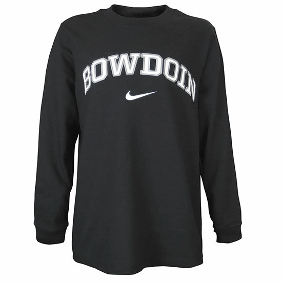 Button up Cuffed edge Youth Bowdoin Core Long-Sleeved Tee from Nike
