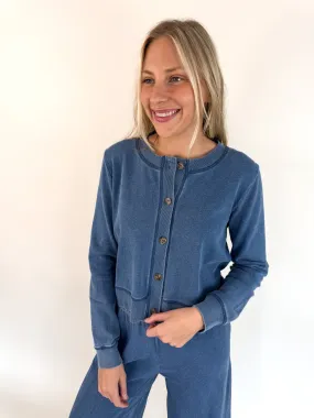 Winter Wear [Z SUPPLY] Daily Knit Denim Vintage Indigo Cardigan