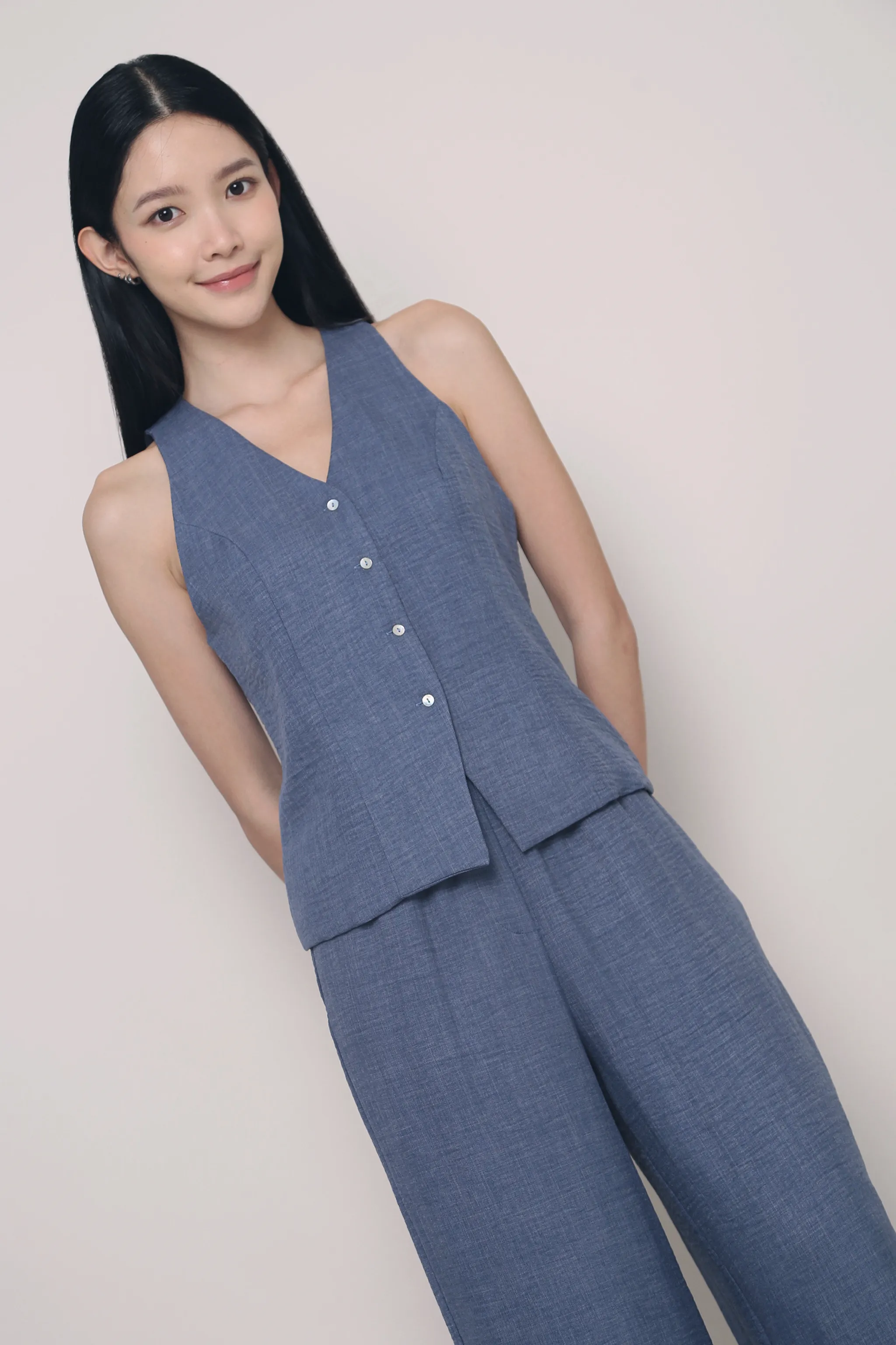 Thermal Regulating Fabric Wrinkle Resistant Textile Carlton 2-Piece Suit Blue